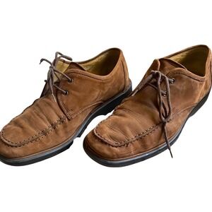 Bally Brown Suede Leather Sorini Oxford Shoes 7.5